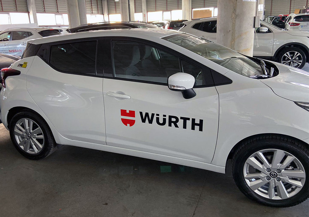 Rotulación de vehículo para Wurth