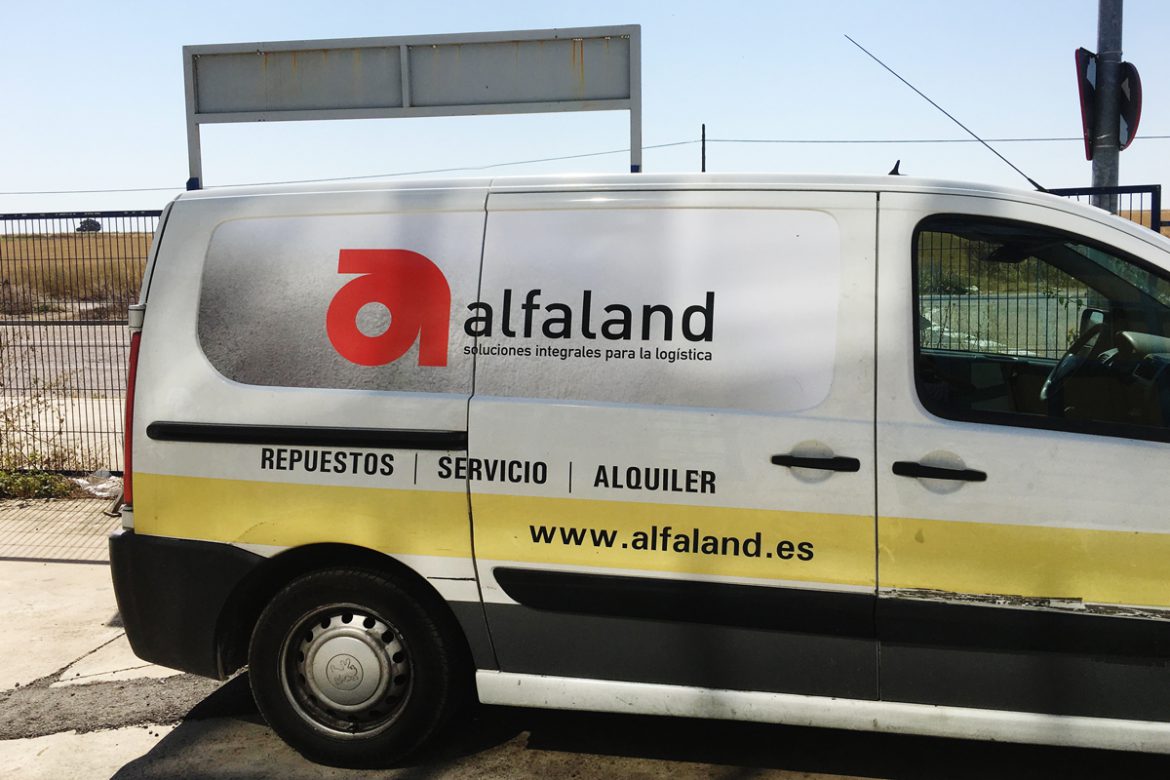 Rotulación de furgoneta Alfaland
