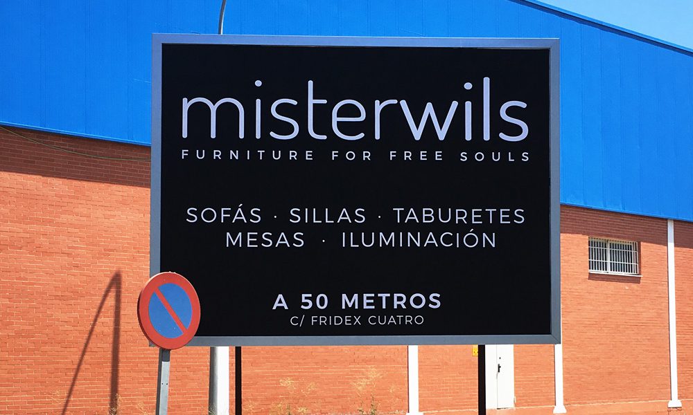 Impresión de vinilos poliméricos para vallas publicitarias de Misterwils